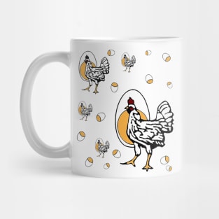 Funny Cackling TV Mom Chicken Egg Shirt Mug